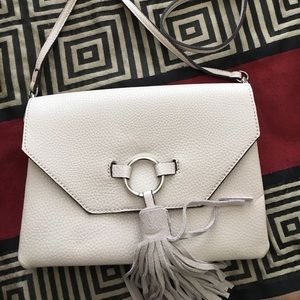 Medium cross body leather purse.